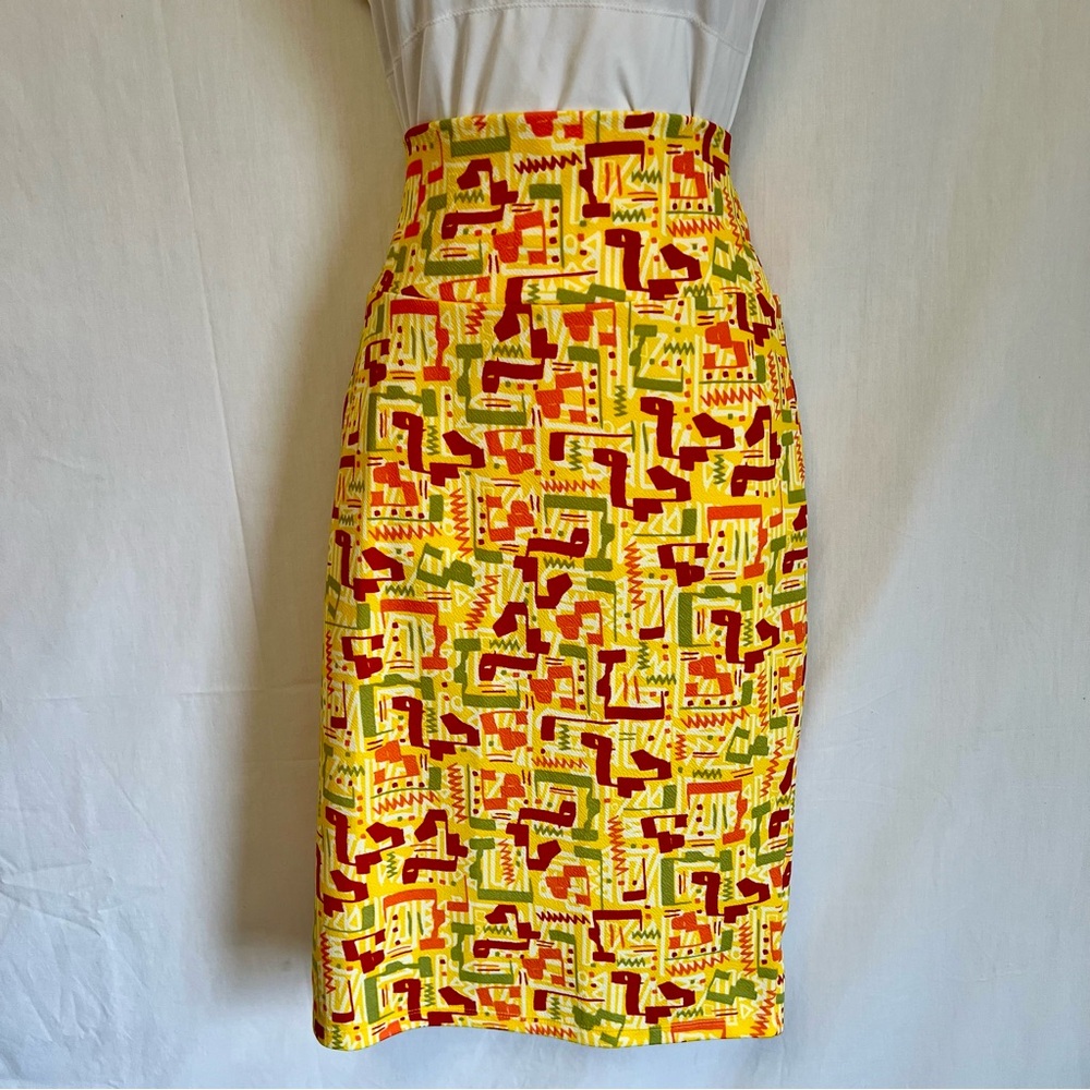 LuLaRoe Colorful Geometric Print Skirt